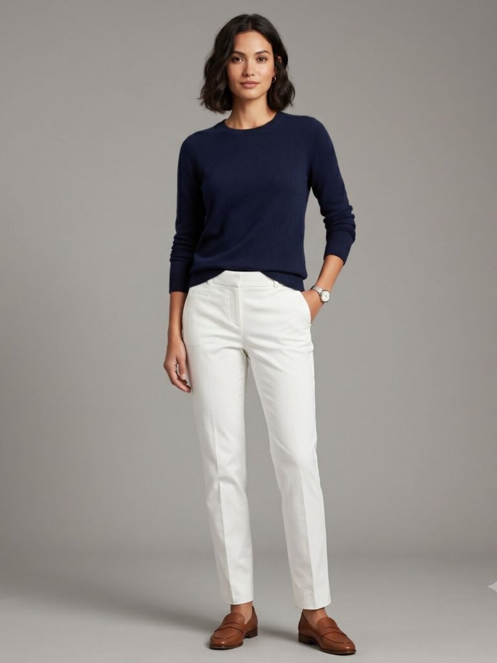 Banana Republic Size 12 Sloan Fit Womens White Dress Pants